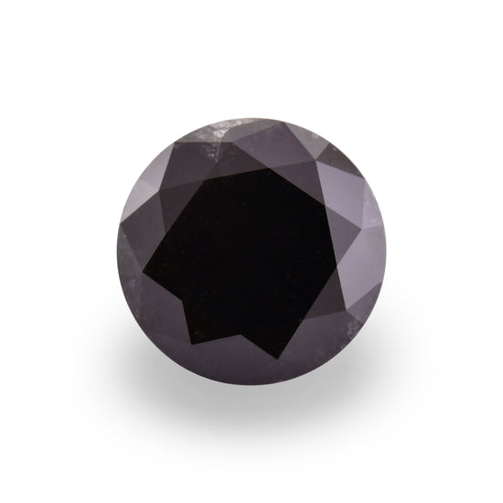 10.23 Carat Fancy Black Round Brilliant Diamond  GIA