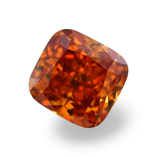 0.48 Carat Fancy Deep Brownish Yellowish Orange Cushion Diamond SI1 GIA