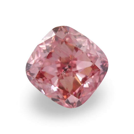 0.45 Carat Fancy Intense Orangy Pink Cushion Diamond VVS2 ARGYLE