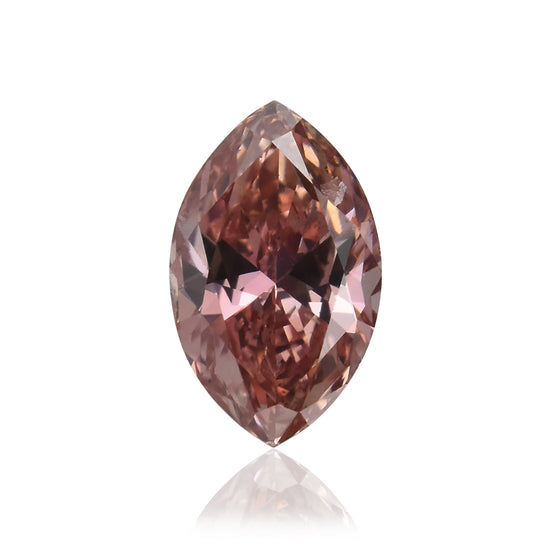 Diamante Marquise Rosa Intenso Fantasia SI1 GIA da 0,25 Carati