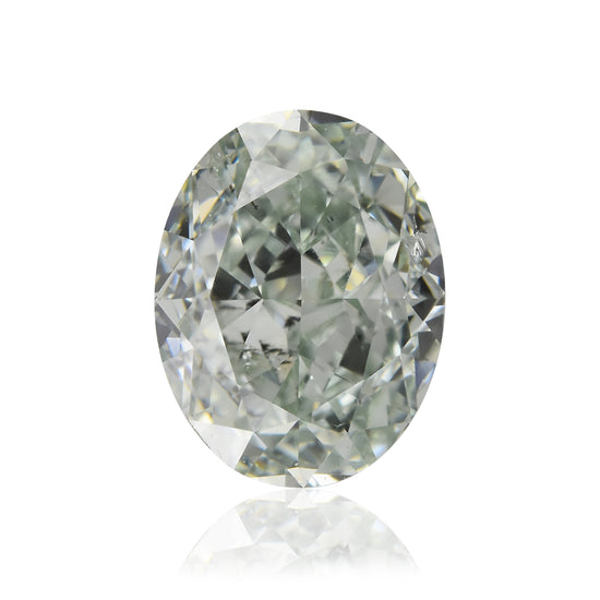 1,01 Karat Fancy Green Oval-Diamant SI2 GIA