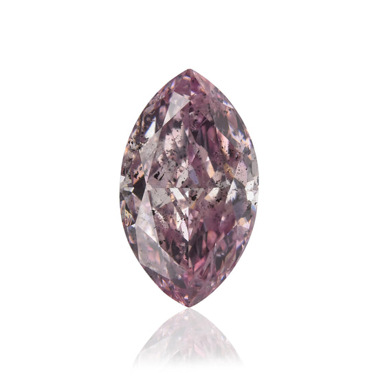 1.05 Carat Fancy Intense Purplish Pink Marquise Diamond I1 GIA