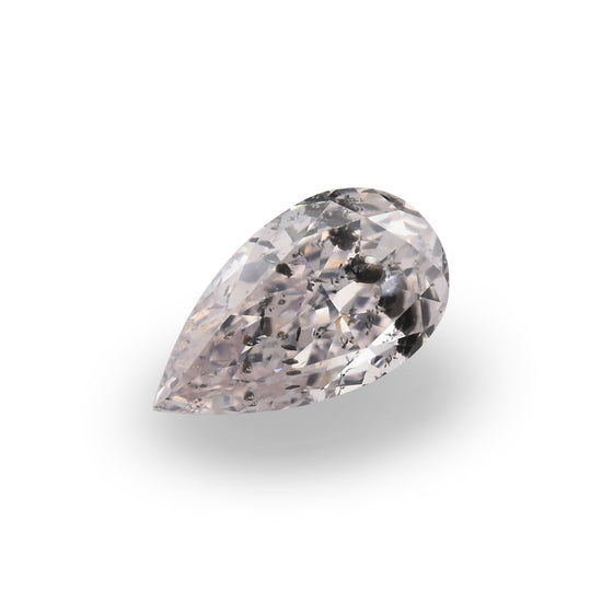 0.50 Carat Very Light Pink Pear Diamond (I2) GIA