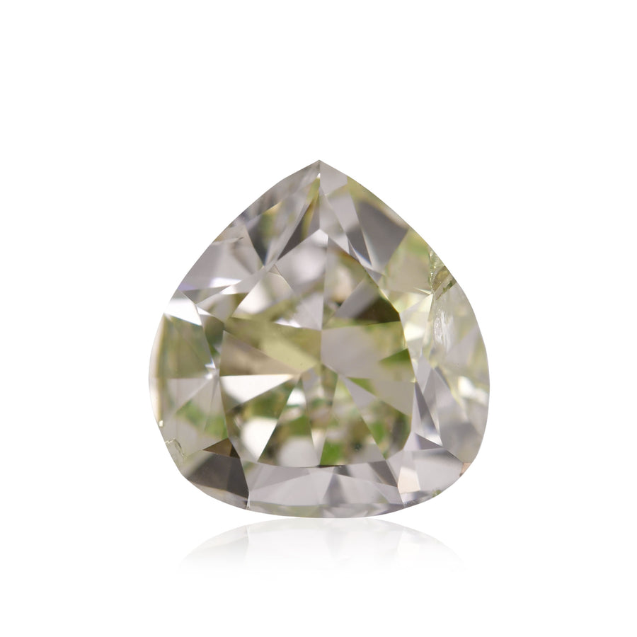 1.36 carati Diamante CUORE Fancy Gray Yellowish Green (VS2) GIA