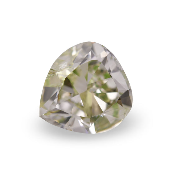 1.36 Carat Fancy Gray Yellowish Green HEART Diamond (VS2) GIA