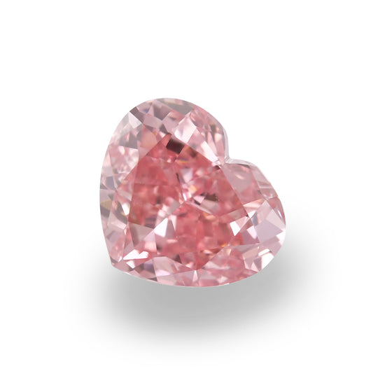 0.92 Carat Fancy Intense Pink HEART Diamond VVS2 GIA