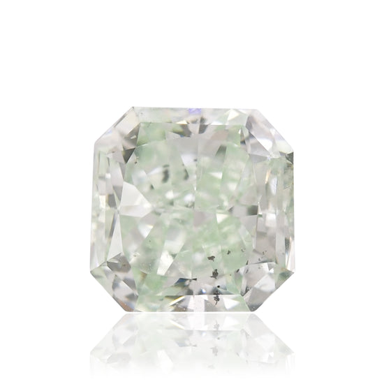 Diamante Radiante Verde Intenso Fancy da 0,80 carati (I1) GIA