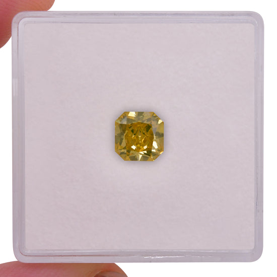 0.94 Carat Fancy Intense Yellow Radiant Diamond SI1 GIA