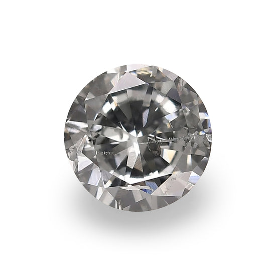 0.80 Carat Fancy Blue Gray Round Brilliant Diamond (I1) GIA