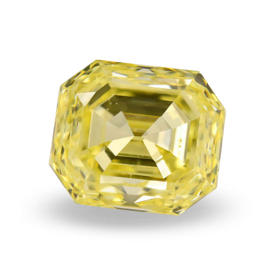 0.77 Carat Fancy Yellow Emerald Diamond VS2 GIA