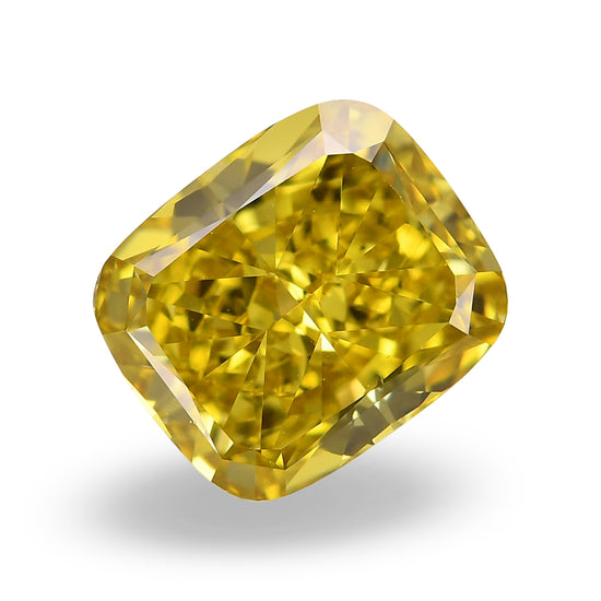 1.70 Carat Fancy Deep Yellow Cushion Diamond VS2 GIA