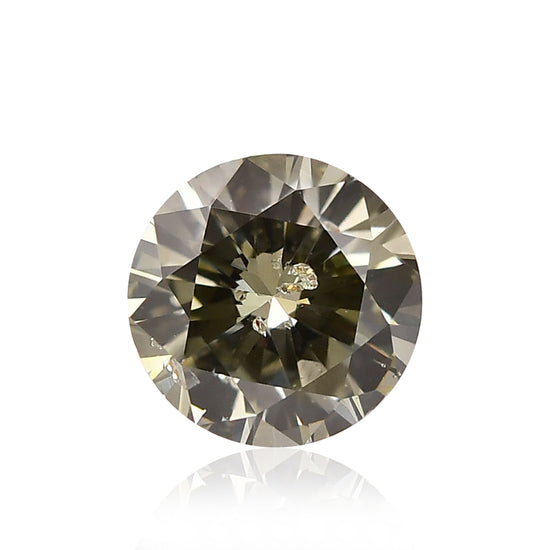 Diamante camaleonte rotondo a taglio brillante da 0,53 carati I1 GIA