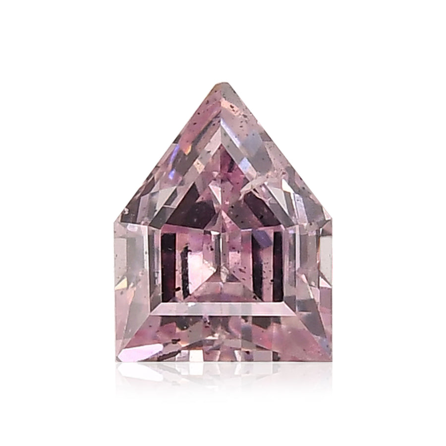 0.29 Carat Fancy Purplish Pink Shield-Cut Diamond I1 GIA