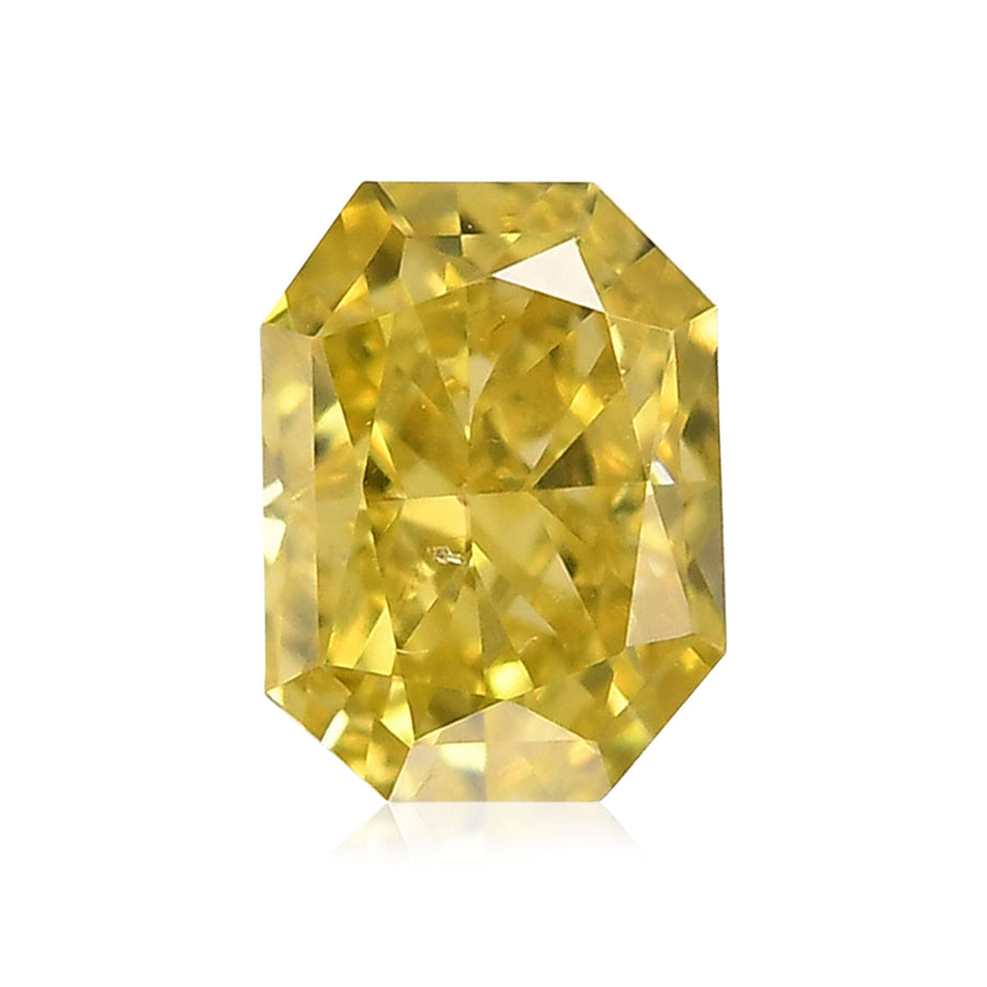 Diamante Giallo Intenso Fancy Taglio Radiante, 0.43 carati, VS2 GIA
