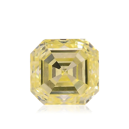 0.46 Carat Fancy Yellow Asscher Diamond (SI1)