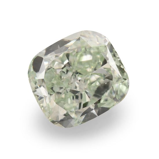 1.67 Carat Fancy Green Cushion Diamond SI1 GIA