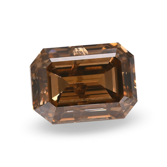 6.11 Carat Fancy Orangy Brown Emerald Diamond (I1) IGI