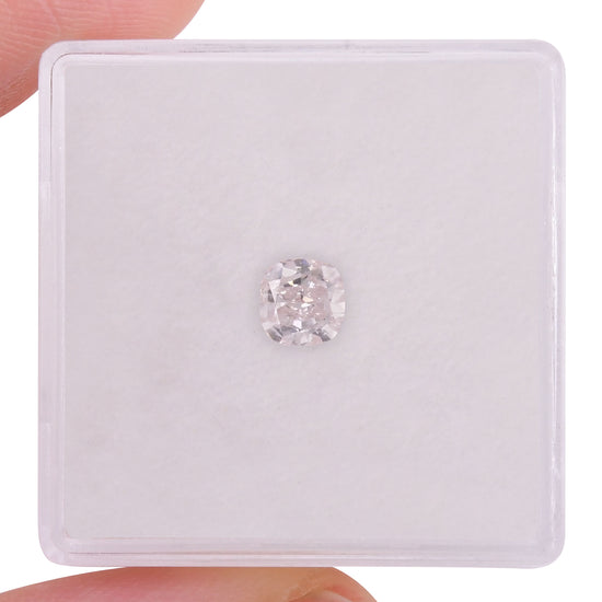 0.50 Carat Faint Pink Cushion Diamond VS1 GIA
