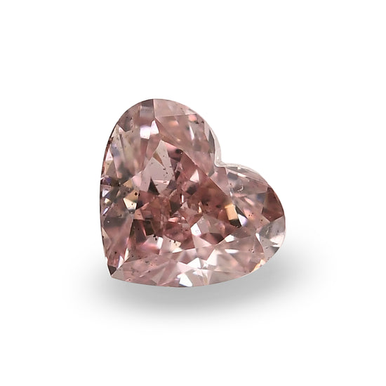 0.24 Carat Fancy Intense Pink HEART Diamond SI1 GIA