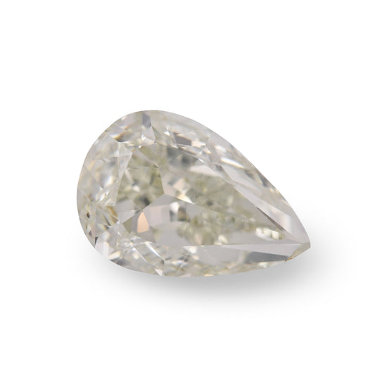 2.01 Carat Fancy Yellowish Green Pear Diamond (I1) GIA