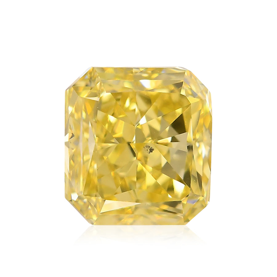Diamante Radiant GIA giallo intenso fantasia SI1 da 2,57 carati
