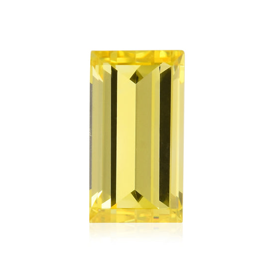 0.70 Carat Fancy Vivid Yellow Baguette Diamond VS1 GIA