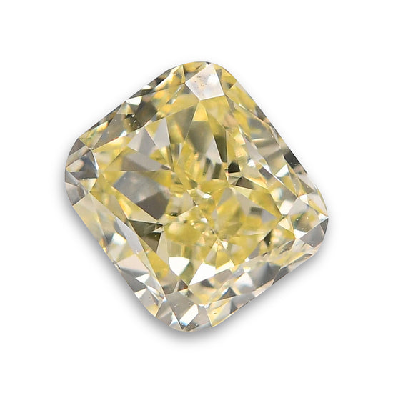 0.48 Carat Fancy Yellow Cushion Diamond (VS1)