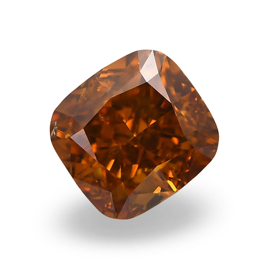 1.01 Karat Fancy Deep Yellowish Orange Cushion Diamant SI2 GIA