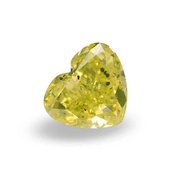 Diamante a Cuore Fancy Intense Giallastro da 3,01 Carati GIA