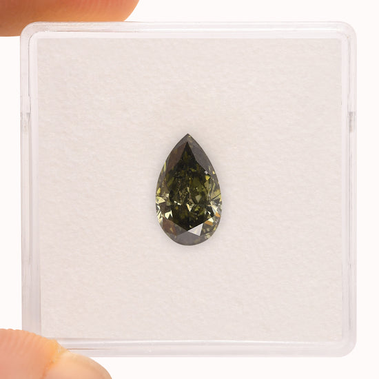 1.06 Carat Chameleon Pear Diamond I1 GIA