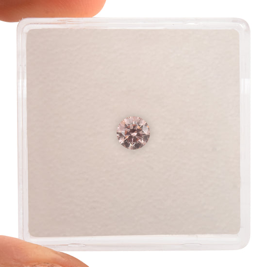 0.24 Carat Fancy Light Pink Round Brilliant Argyle Diamond VVS2 GIA