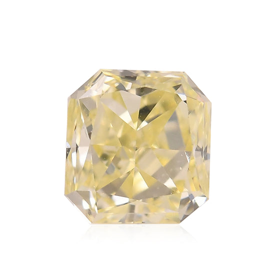 ألماسة Radiant بلون Fancy Light Yellow بوزن 0.56 قيراط (VS)