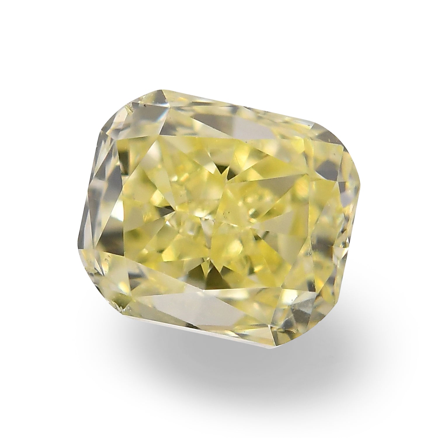0.49 Carat Fancy Yellow Radiant Diamond VS1 IGI
