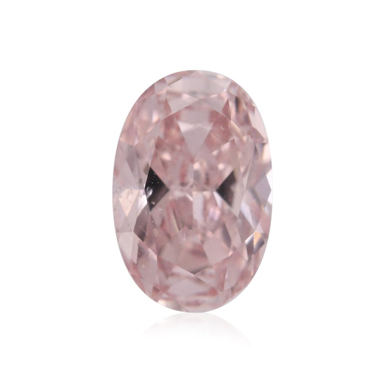 0.72 Carat Fancy Orangy Pink Oval Diamond SI2 GIA