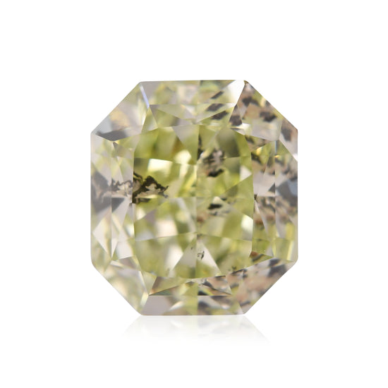 1,34 Karat Fancy Yellow Green Radiant Diamant (I2) GIA