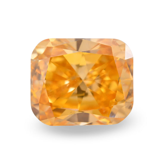 0.76 Carat Fancy Vivid Yellowish Orange Cushion Diamond SI1 GIA