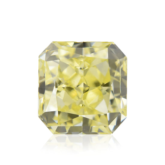 Diamante radiante giallo intenso elegante da 0,40 carati SI1 IGI