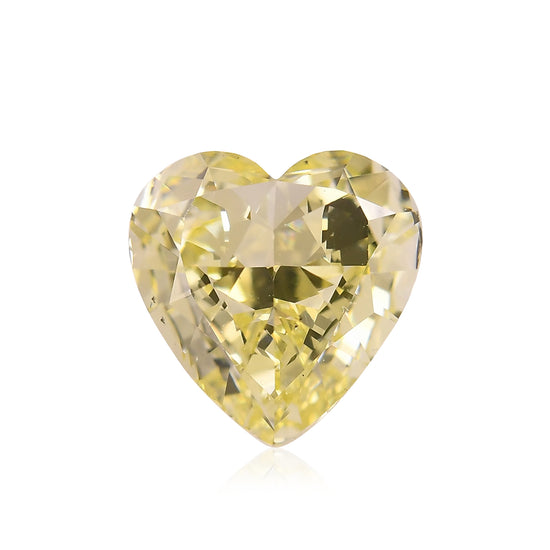1.60 Carat Fancy Light Yellow HEART Diamond SI1 GIA