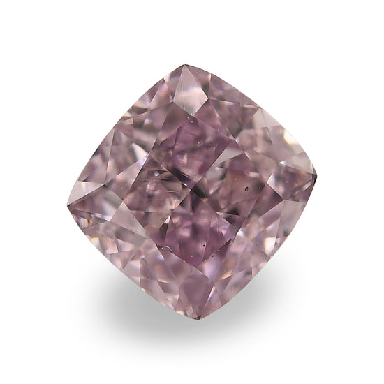 0.57 Carat Fancy Purplish Pink Cushion Diamond SI1 GIA