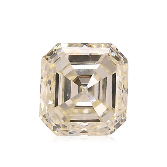 0.46 Carat Fancy Light Yellow Asscher Diamond (VS)