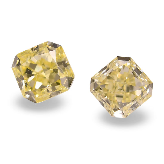 0.44 Carat Fancy Yellow Radiant Diamonds (VS)