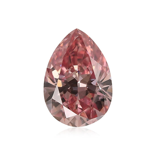 0.49 Carat Fancy Intense Pink Pear Argyle Diamond SI1 GIA