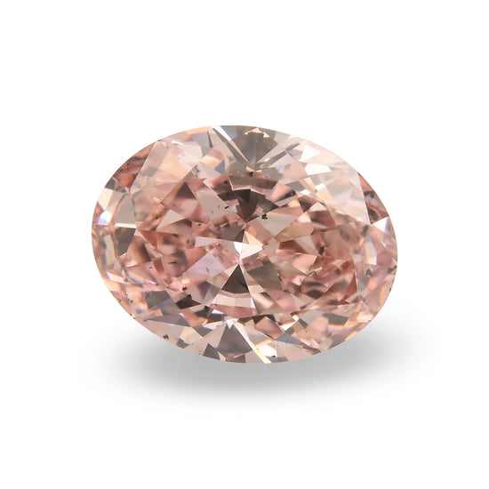 0.65 Carat Fancy Orangy Pink Oval Diamond SI1 GIA & ARGYLE