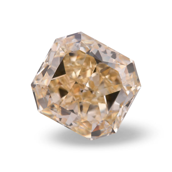 5.61 Carat Fancy Brownish Yellow Radiant Diamond VS2 GIA