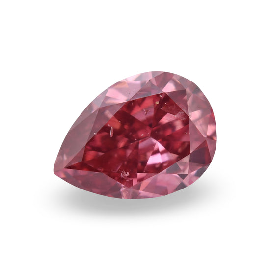 0.72 Carat Fancy Red Pear Argyle Diamond I1 GIA