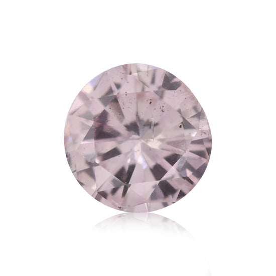 0.40 Carat Fancy Light Pink Round Brilliant Diamond (SI2) GIA