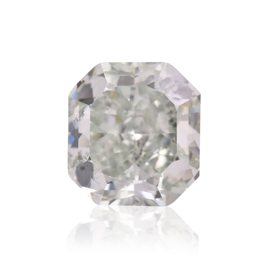 Diamante Radiante Fantasia Grigio Verdastro I1 GIA da 0,88 Carati