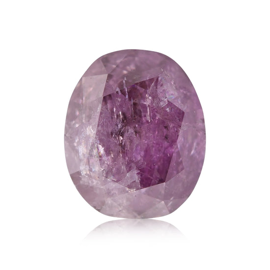 0.54 Carat Fancy Deep Brownish Purple Pink Oval Diamond (I2) GIA