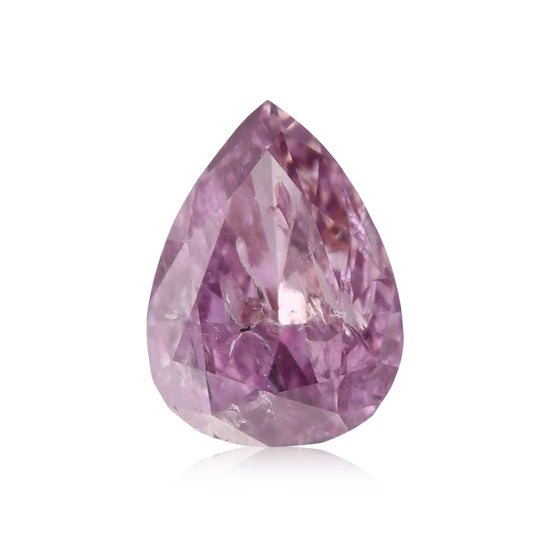 Diamante a pera 0.23 carati Fancy Deep Purple Pink (I2) GIA