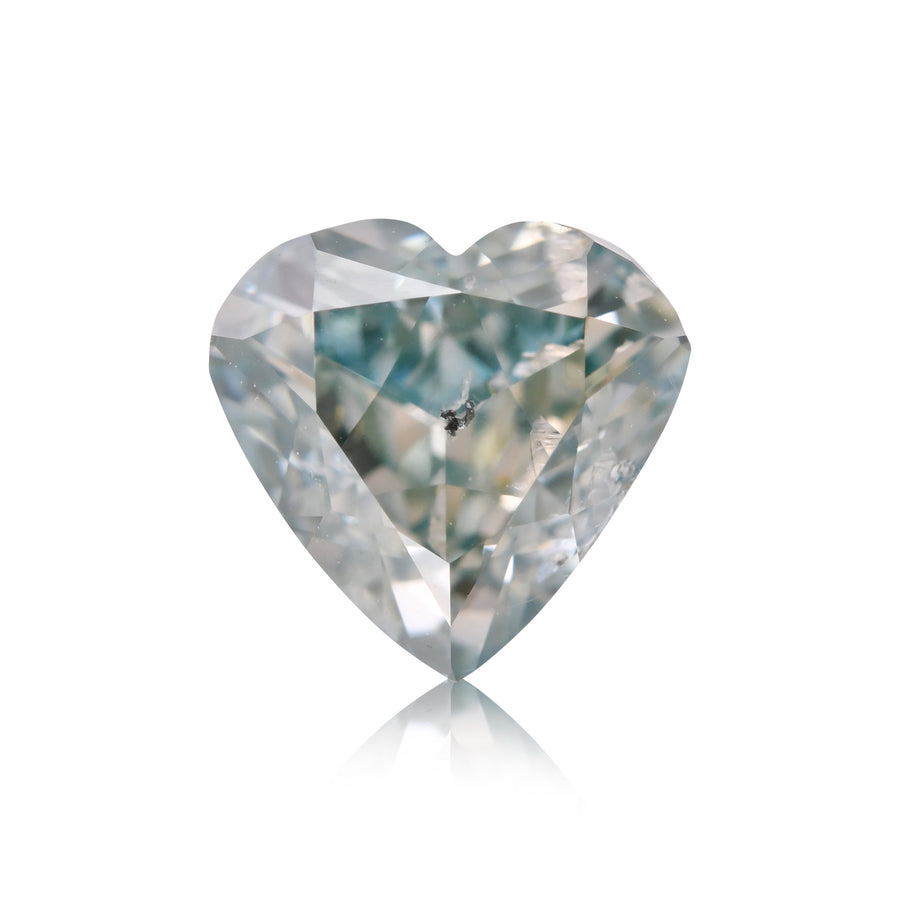 0,76 Karat Fancy Deep Bluish Green HERZ Diamant I1 GIA
